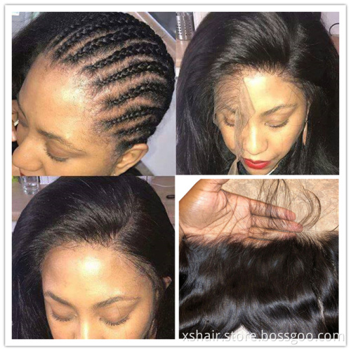 Factory Price Kinky Highlight Headband Full Lace Frontal Closure Bob Front Hair Wig Human